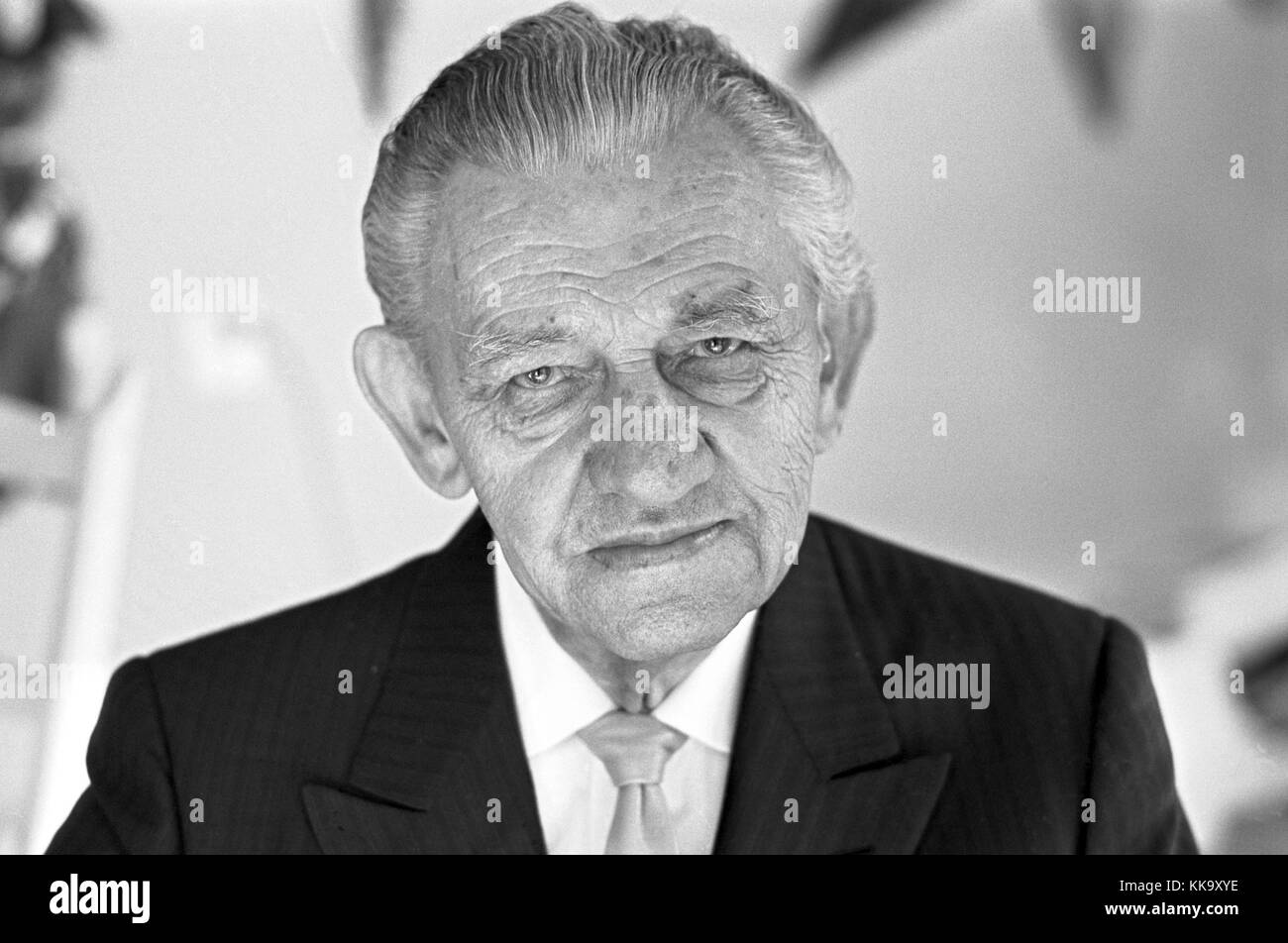 Compositeur Michael Jarry le 8 octobre 1985. Il est né le 24 septembre 1906 en haute-Silésie et est décédé le 12 juillet 1988 à Munich. | utilisation dans le monde entier Banque D'Images