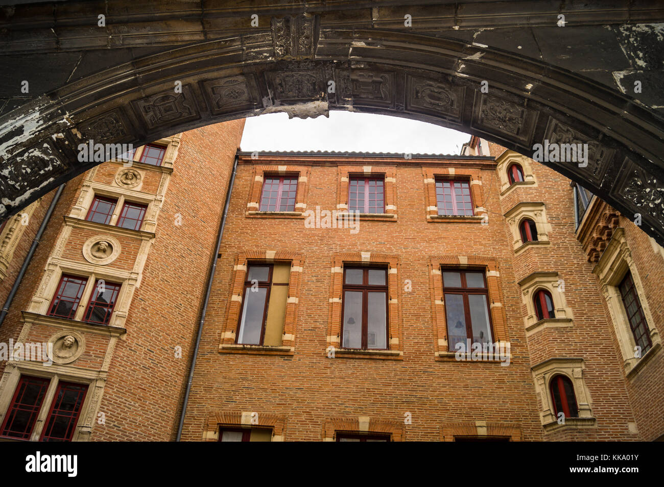 Appartement, maison, hôtel particulier 18ème. siècle, Toulouse, Haute-Garonne, Occitanie, France Banque D'Images