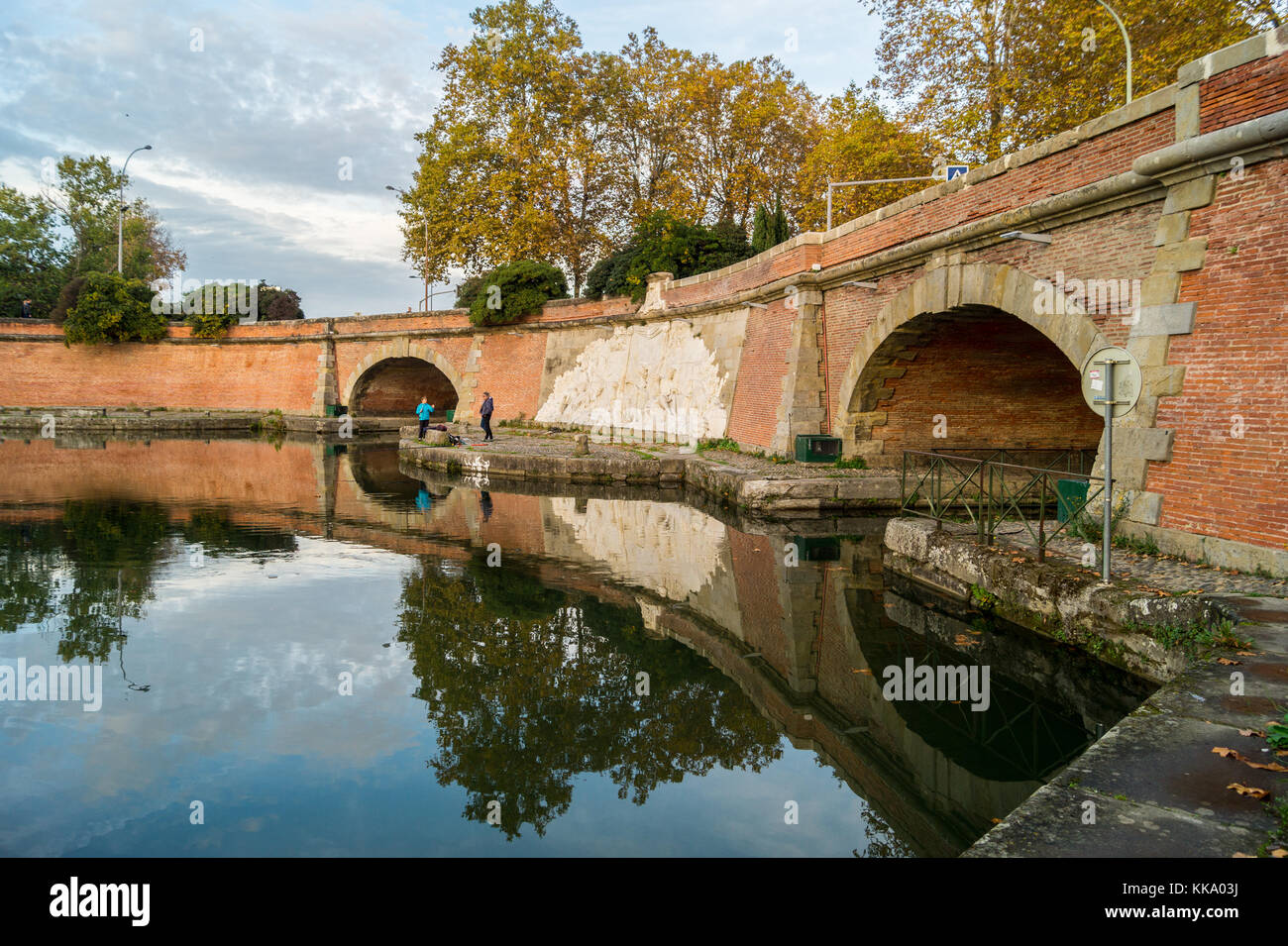 Ponts Jumeaux, 1774, Port de l'embouchure, la sortie de Canal du Midi et canal latéral de la Ponts Jumeaux, 1774, Port de l'embouchure, la sortie de Canal du Midi et canal latéral de la