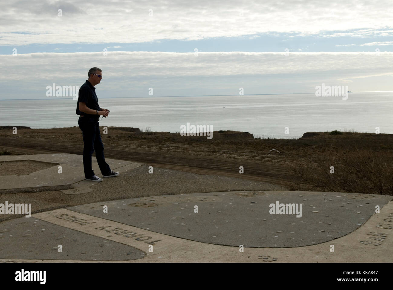 Los Flores View point, El CAMINO Real, Oceanside, Californie, États-Unis. Banque D'Images