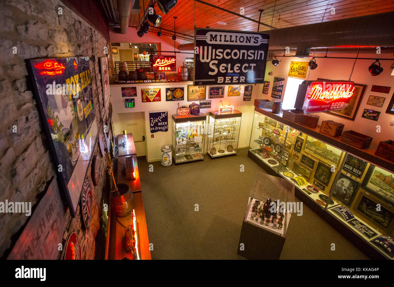 Potosi, Iowa, États-Unis. 20 Juin, 2017. Une chambre à l'American Brasserie Association National Musée de la brasserie est vue dans le bâtiment original Potosi Brewing Company à Potosi, au Wisconsin, le mardi, Juin 20, 2017. Potosi Brewing a débuté en 1852 et est devenu le cinquième plus grande brasserie dans le Wisconsin et a été distribué dans tout le pays. Il est resté vivant par interdiction mais a été fermé après un incendie en 1972. Après un projet de restauration d'une durée de 13 ans, la brasserie a rouvert ses portes en 2008 et est exploité par la Fondation de Potosi, une organisation à but non lucratif. (Crédit Image : © Andy Abeyta, Tim Quad-City Banque D'Images