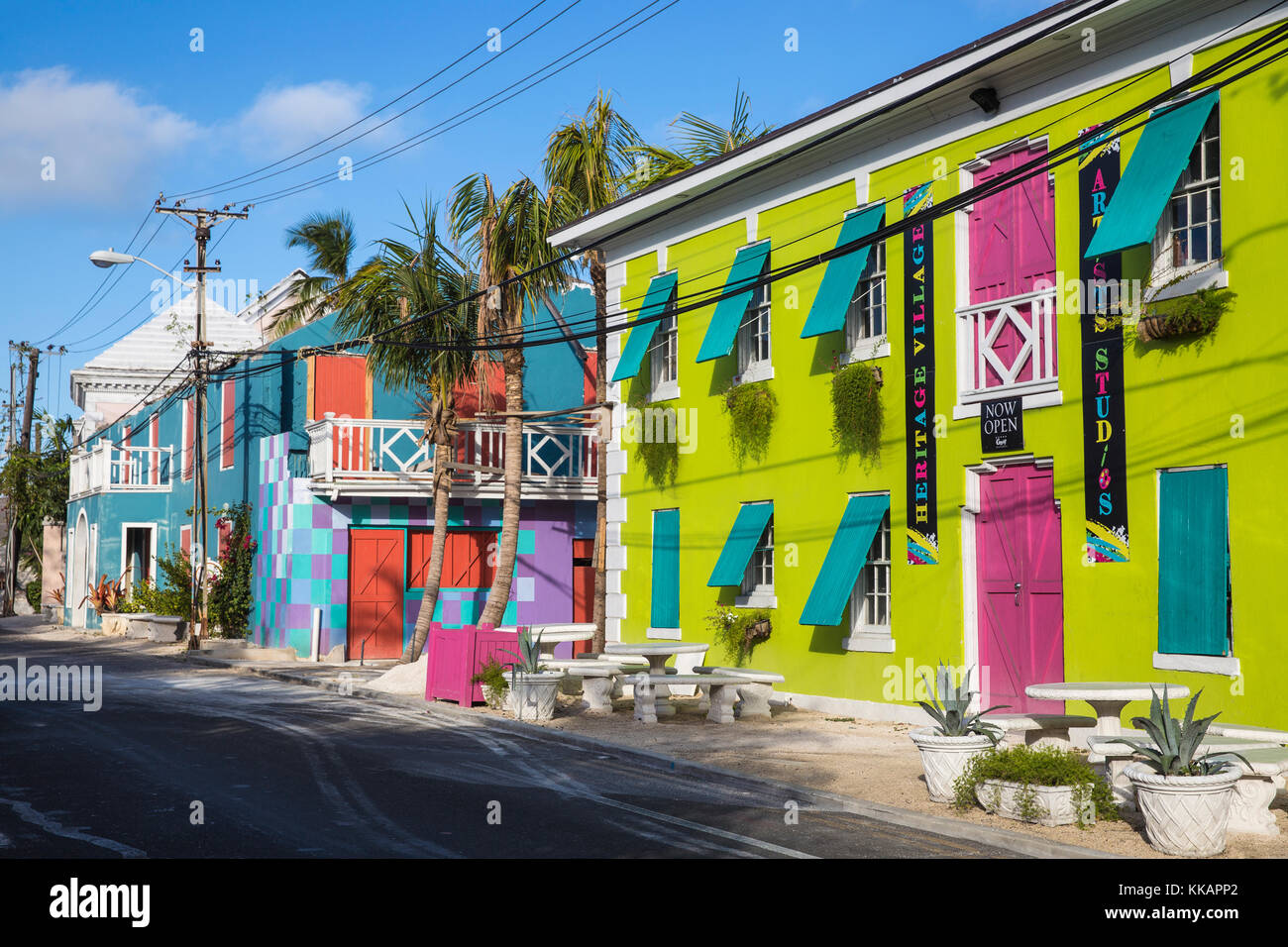 Heritage village, Nassau, Providence Island, Bahamas, Antilles, Caraïbes, Amérique centrale Banque D'Images