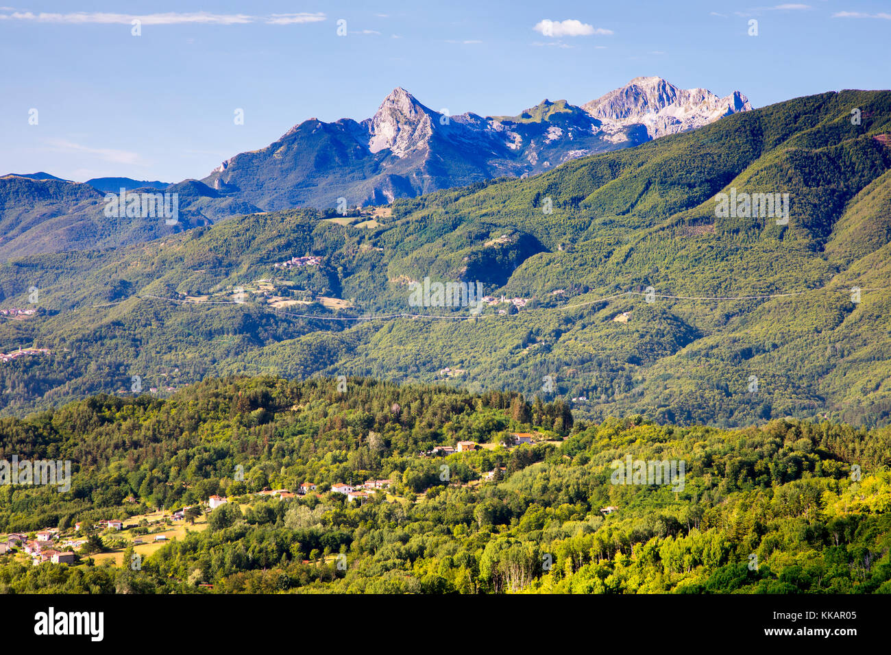 Alpes Apuanes, Garfagnana, Toscane, Italie, Europe Banque D'Images