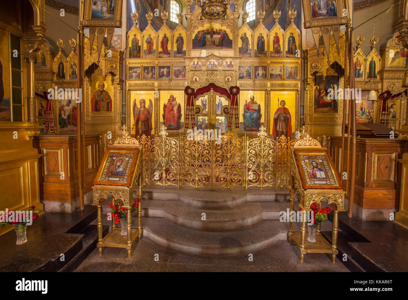 Monastère naissance du Christ (Temple mémorial de la naissance du Christ), orthodoxe bulgare, Shipka, Bulgarie, Europe Banque D'Images