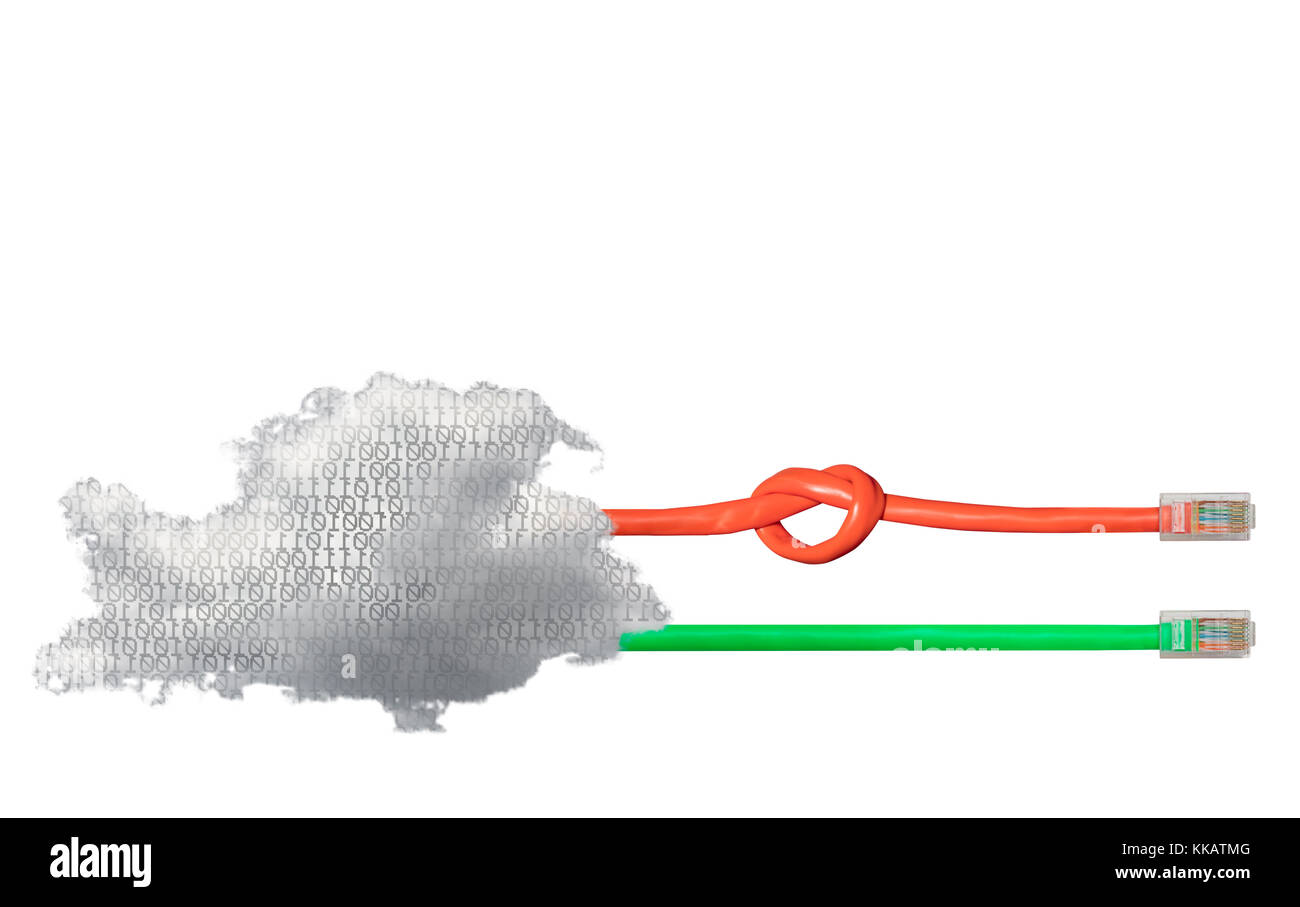 Le cloud computing et la neutralité du net concept Banque D'Images
