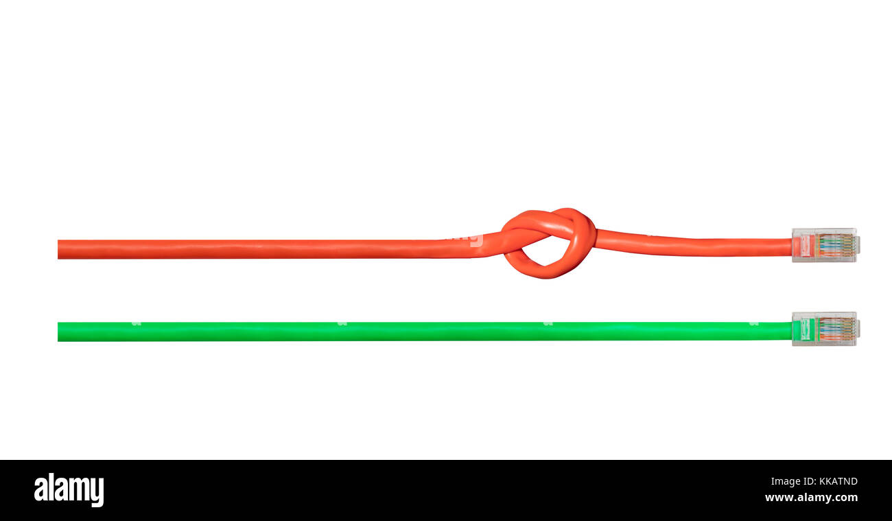 La neutralité du Net concept avec noeud dans internet Banque D'Images