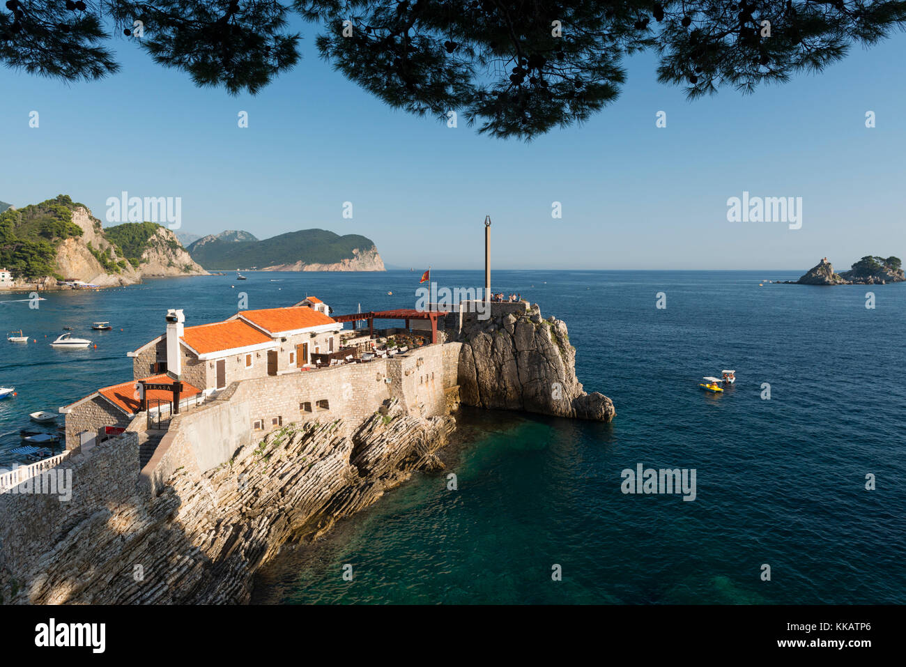 Forteresse Kastio, Petrovac, Monténégro, Europe Banque D'Images