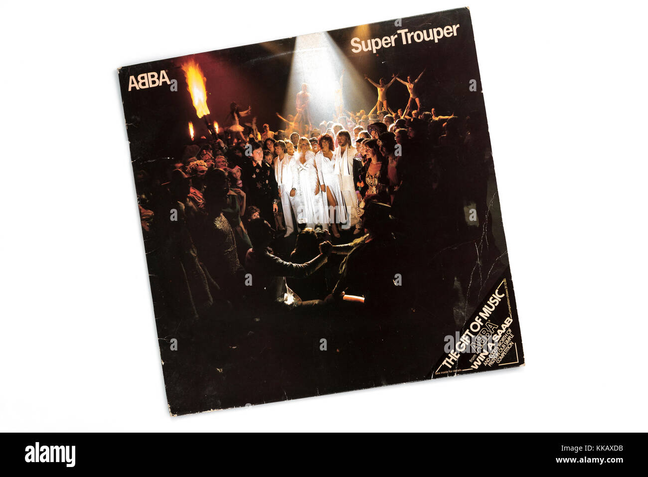Abba Super Trouper, couverture de l'album 1980. Banque D'Images