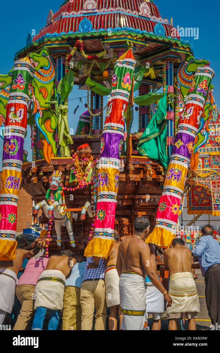 Festival de char tamoul Banque D'Images