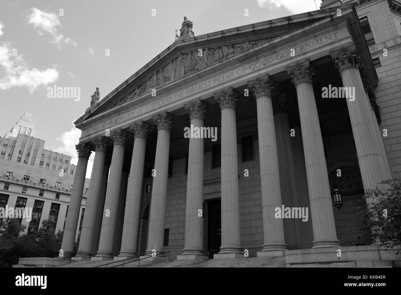 United States District Court Building situé à new york city Banque D'Images