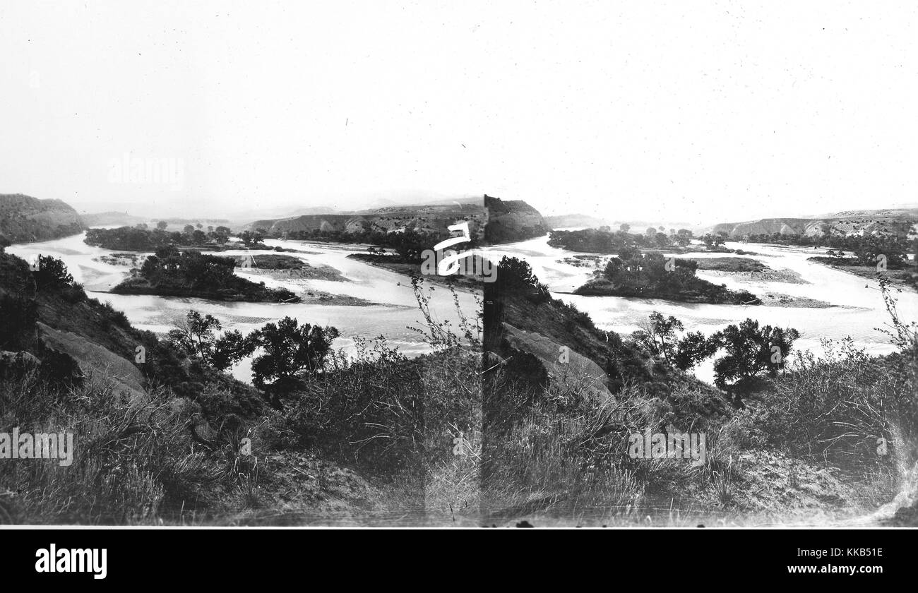 Sland Park, Green River, Dinosaur National Monument, Uintah County, Utah. Image courtoisie USGS. 1871. Banque D'Images