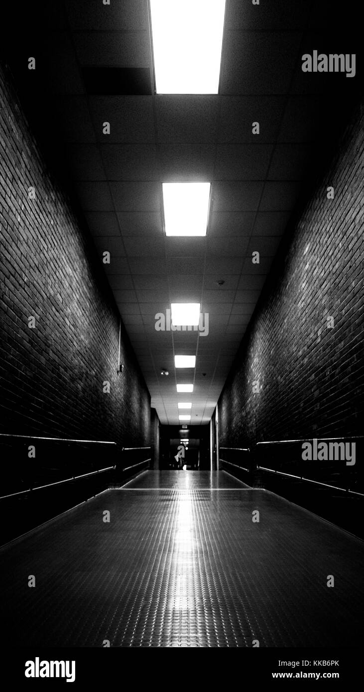 Intérieur de l'école urbaine à Portland, Maine Banque D'Images