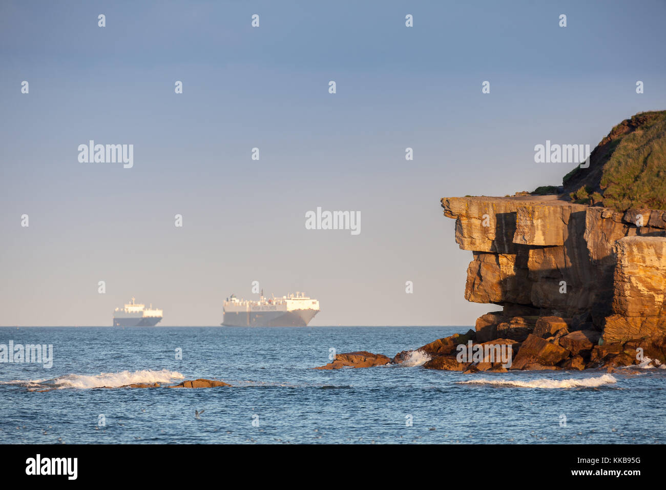 Vues d'sluce seaton, Northumberland, Angleterre, Royaume-Uni, Europe Banque D'Images