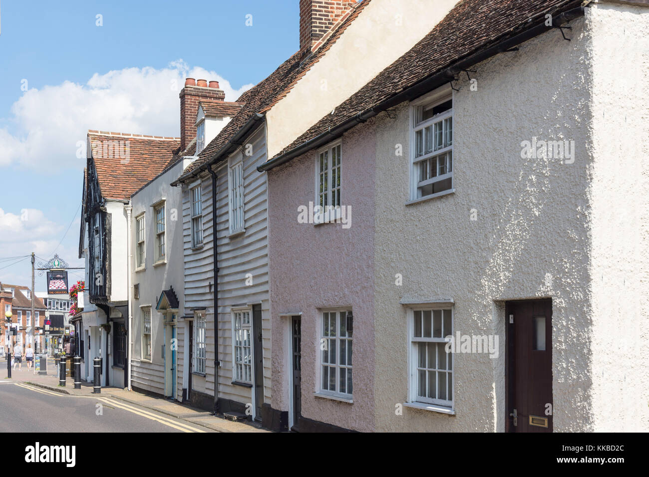 Maisons d'époque, Chapel Street, Senlis, Essex, Angleterre, Royaume-Uni Banque D'Images