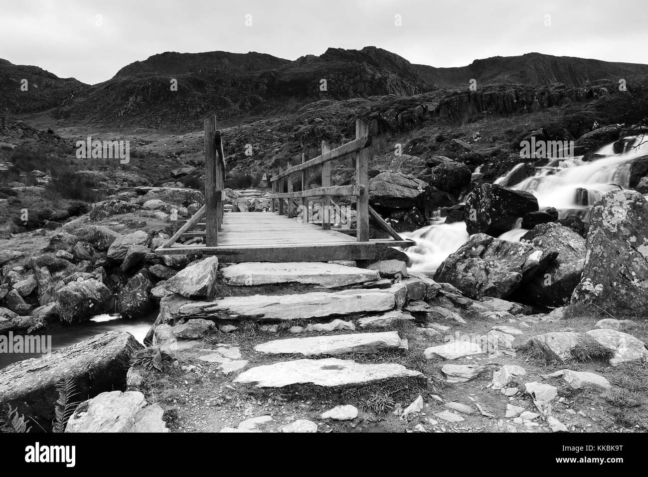 Photographie par © jamie callister. idwal falls, parc national de Snowdonia, le nord du Pays de Galles, 17 novembre 2017. Banque D'Images