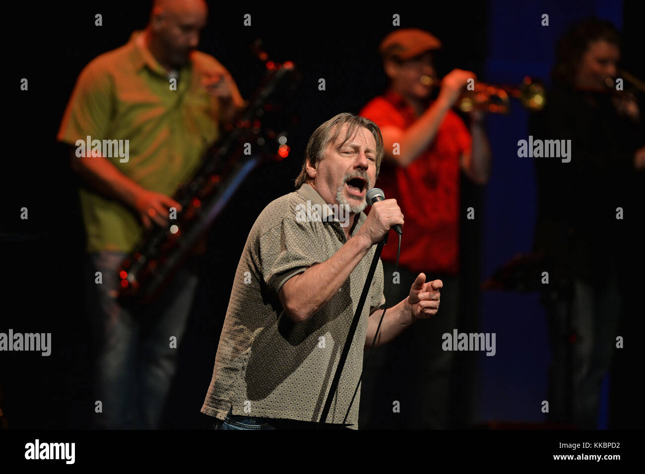 Coral Springs, Floride - Le 31 janvier : bénabar de Southside johnny et les asbury jukes effectue au Coral Springs centre pour les arts le 31 janvier 2016 à Coral Springs, en Floride, les gens : bénabar Banque D'Images