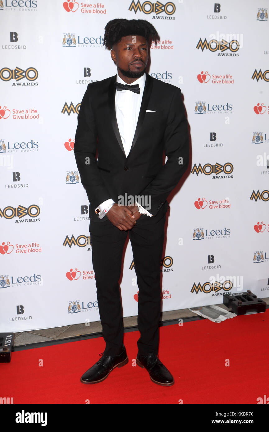 Participez au 22e Sampha MOBO Awards tenue à Leeds Premier Direct Arena, de l'argile le Pit Lane, Leeds. Photo Date : mercredi 29 novembre, 2017. Crédit photo doit se lire : Danny Lawson/PA Wire Banque D'Images