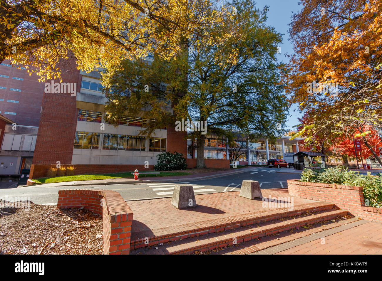 Bibliothèque de dh Hill le 24 novembre 2017, à la North Carolina State University à Raleigh, Caroline du Nord. Banque D'Images