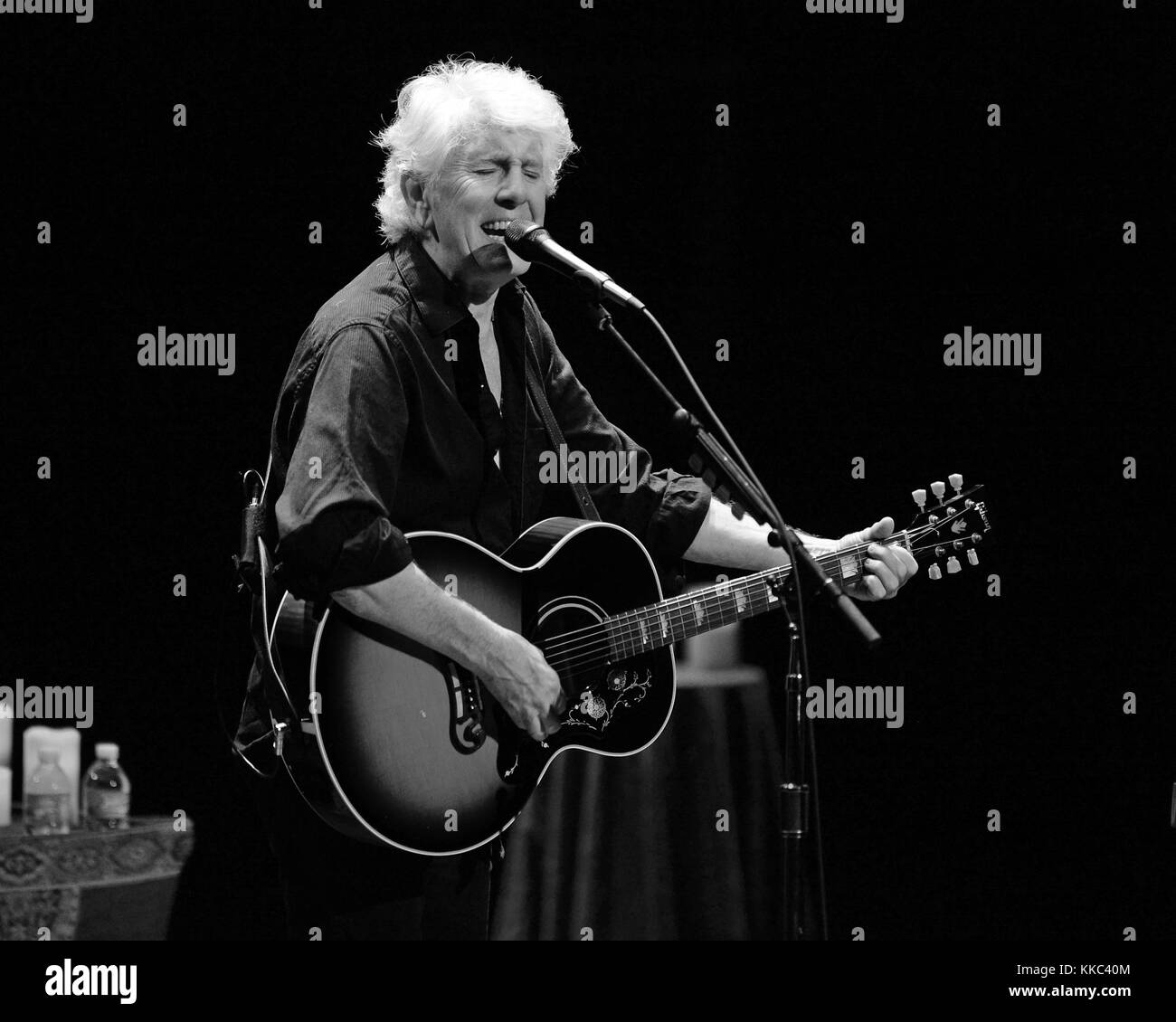 FORT LAUDERDALE, FL - JANVIER 28 : Graham Nash se produit au Parker Playhouse le 28 janvier 2016 à Fort Lauderdale, Floride People : Graham Nash Banque D'Images