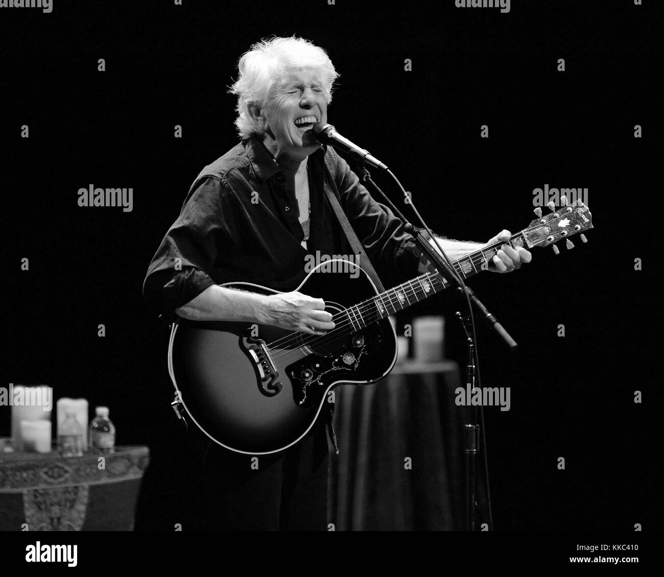 FORT LAUDERDALE, FL - JANVIER 28 : Graham Nash se produit au Parker Playhouse le 28 janvier 2016 à Fort Lauderdale, Floride People : Graham Nash Banque D'Images