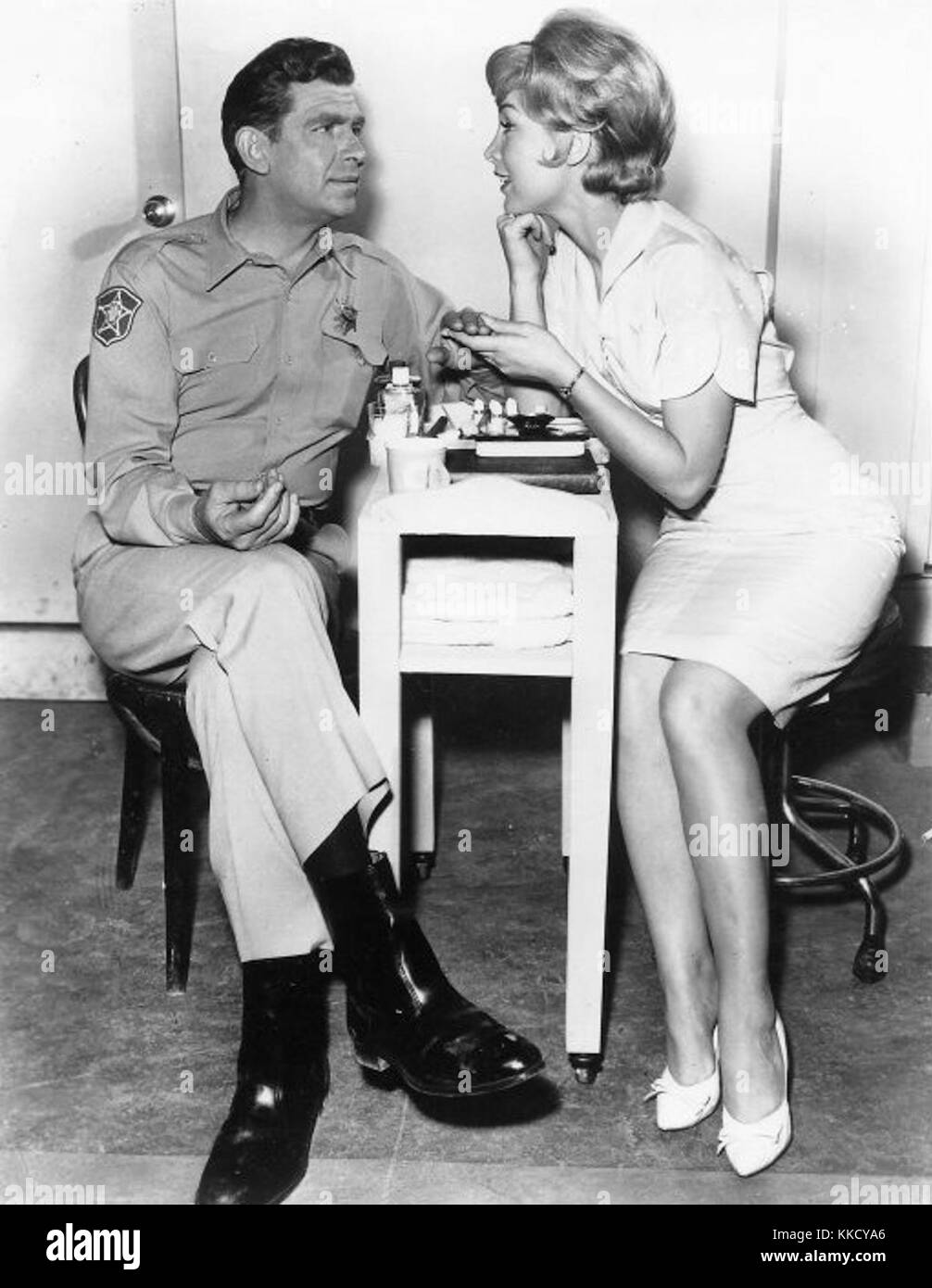 Andy Griffith Barbara Eden d'Andy Griffith Banque D'Images