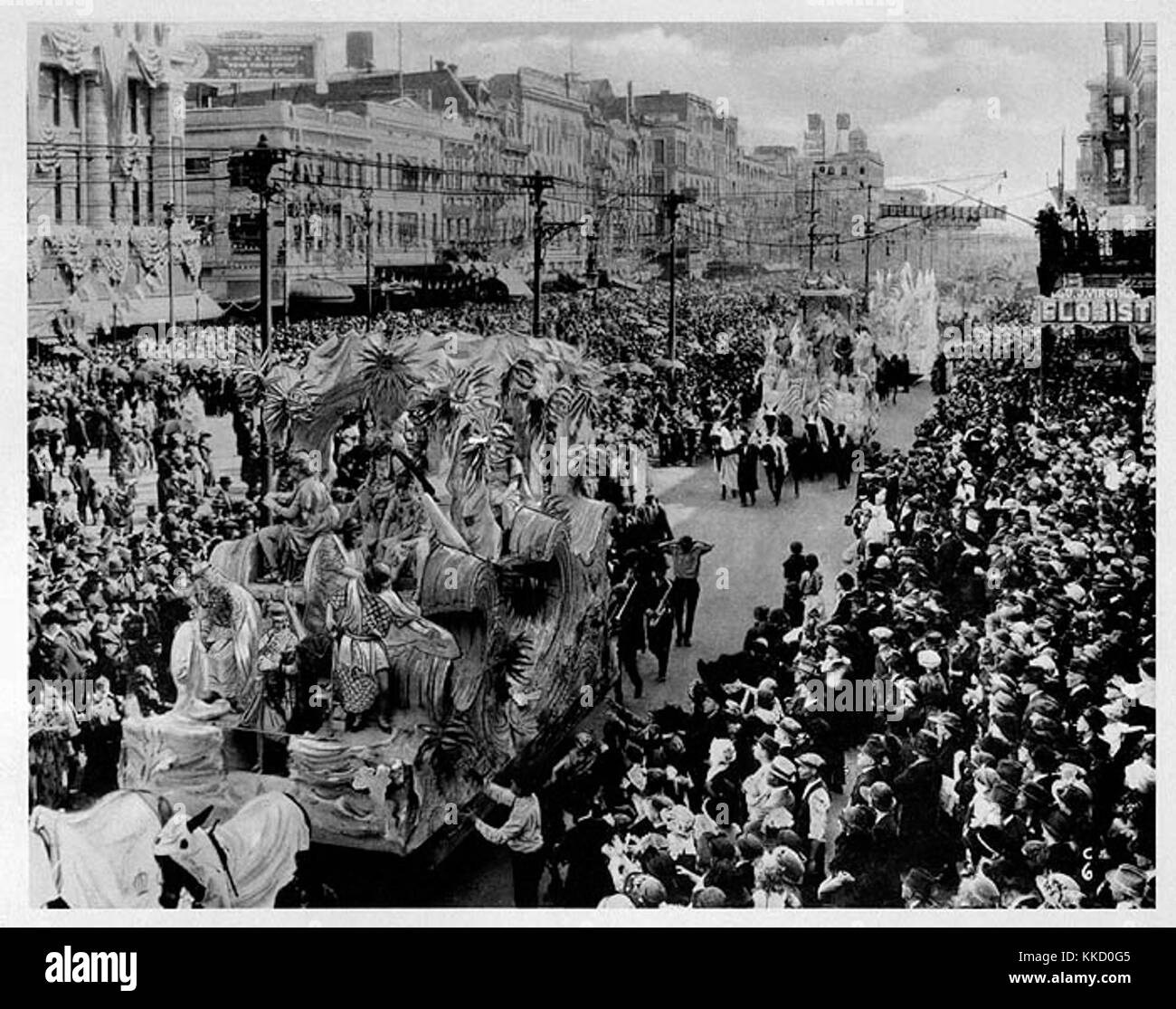 1920sQuaintNO MardiGrasCanalSt Banque D'Images