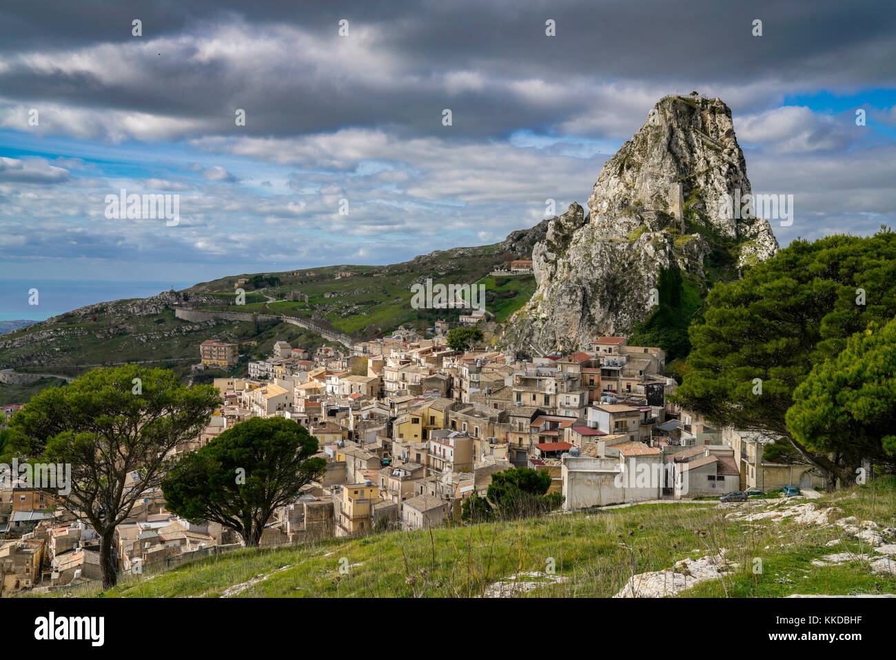 Caltabellotta, Agrigente, Sicile, Italie, 11.28.2017. Banque D'Images