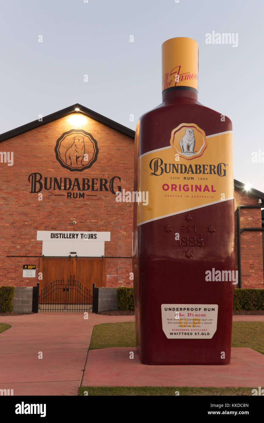 Millaquin Mill & Raffinerie Bundaberg Bundaberg Bundaberg Rum accueil du Queensland Australie Banque D'Images