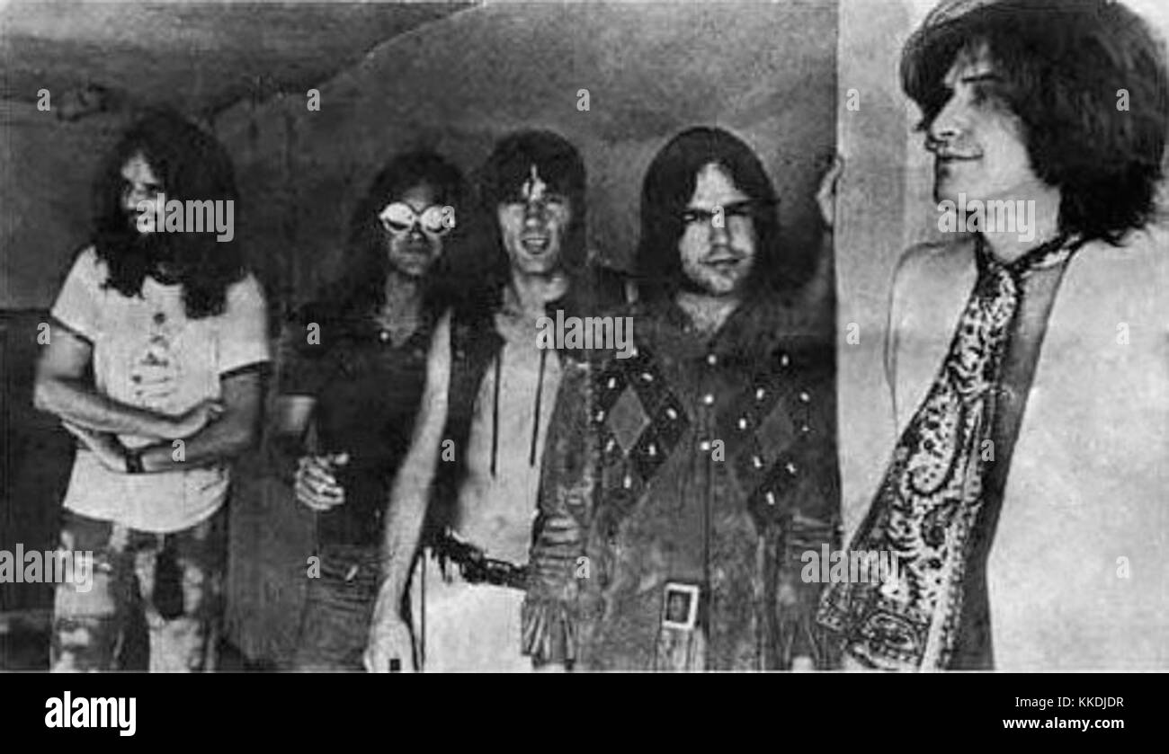 Kinks Playbill 1971 touché Banque D'Images