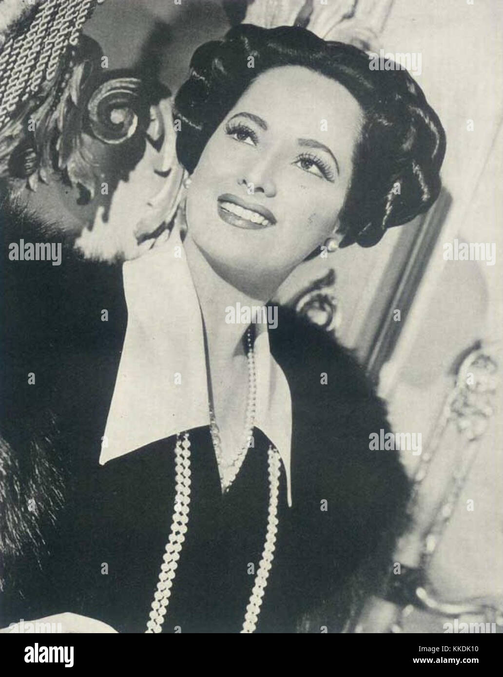 Merle Oberon AD Magazine argentin corp Banque D'Images