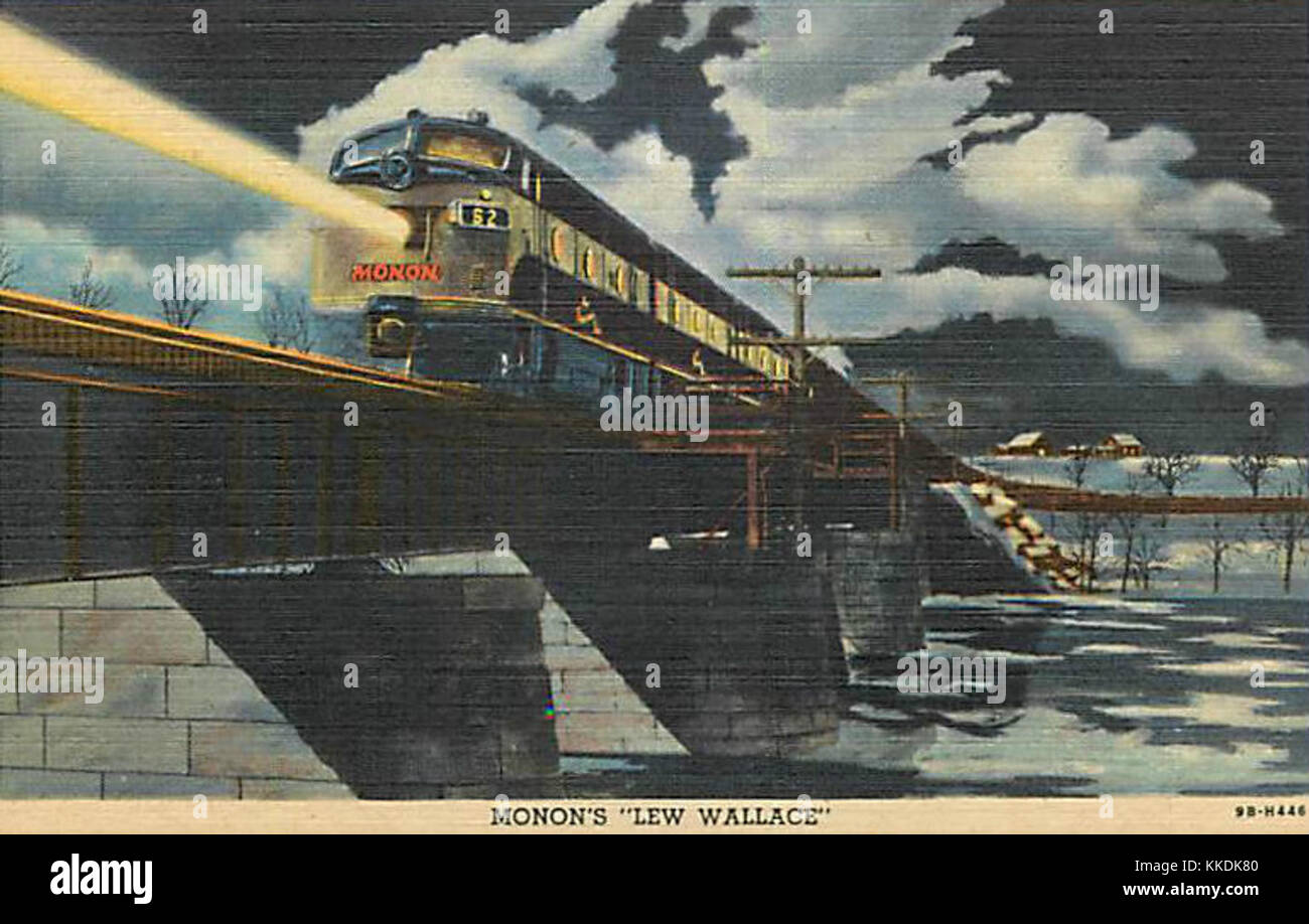 Monon Railroad Lew Wallace Banque D'Images