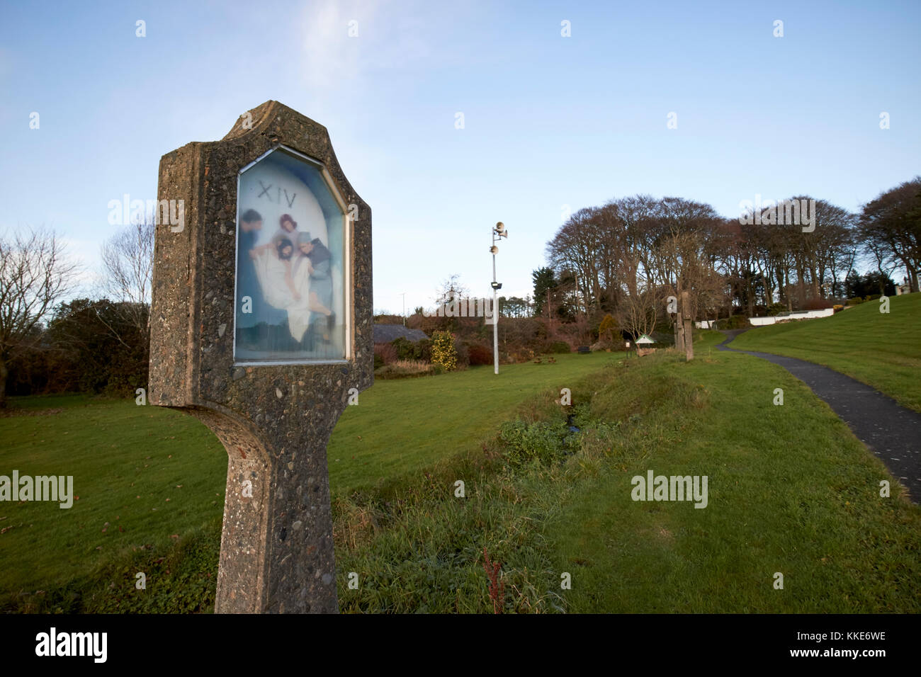 14e gare de la croix st brigids culte dans le comté de Louth république d'Irlande Banque D'Images