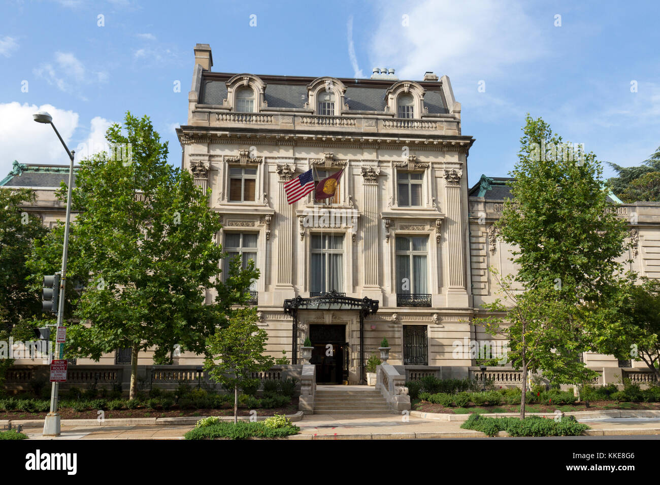 Le Cosmos Club, une salle de club social, sur Massachusetts Avenue, NW à Washington DC, United States. Banque D'Images