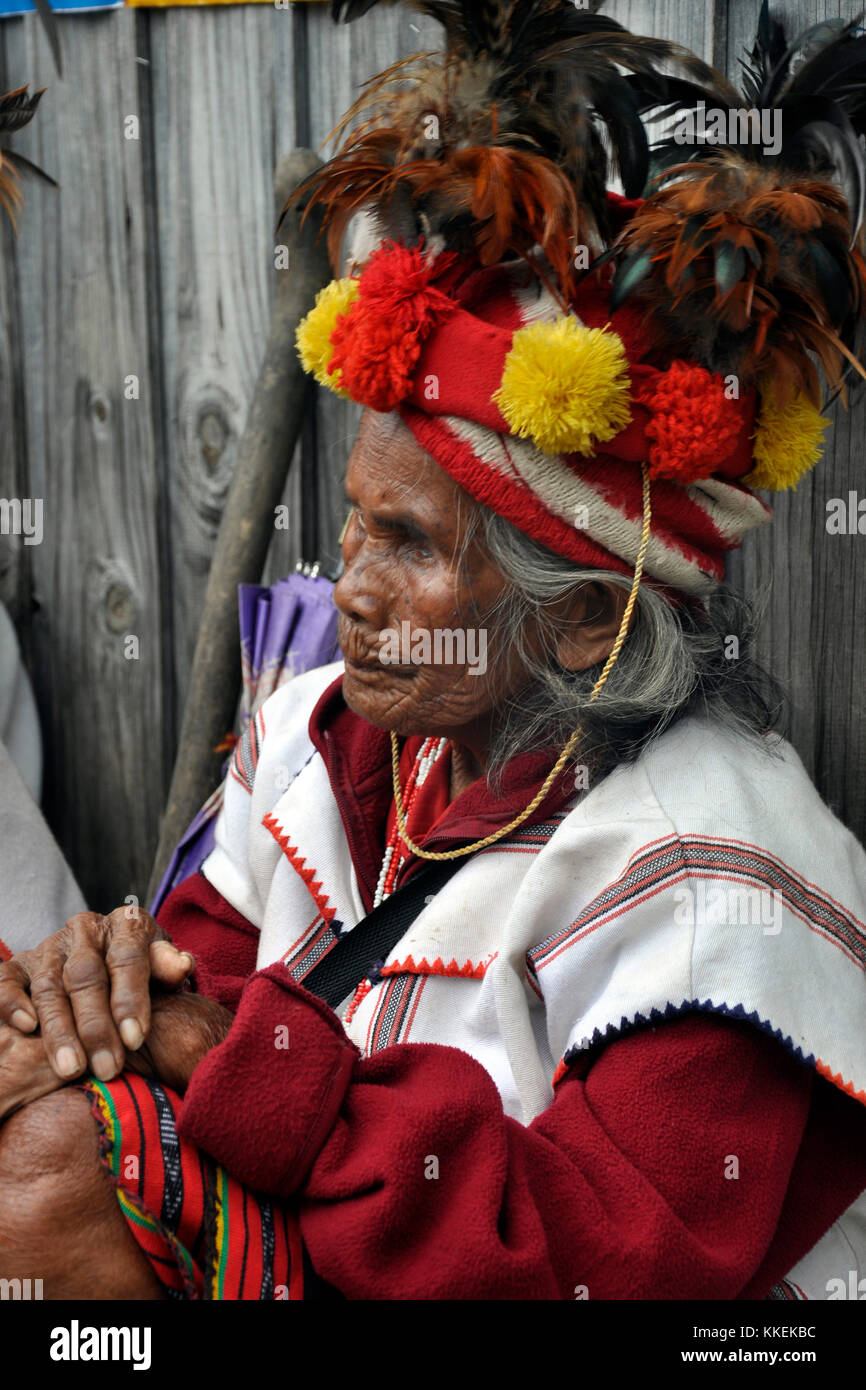 Philippines, Région du Nord, village de Batad, Igorot tribe Banque D'Images