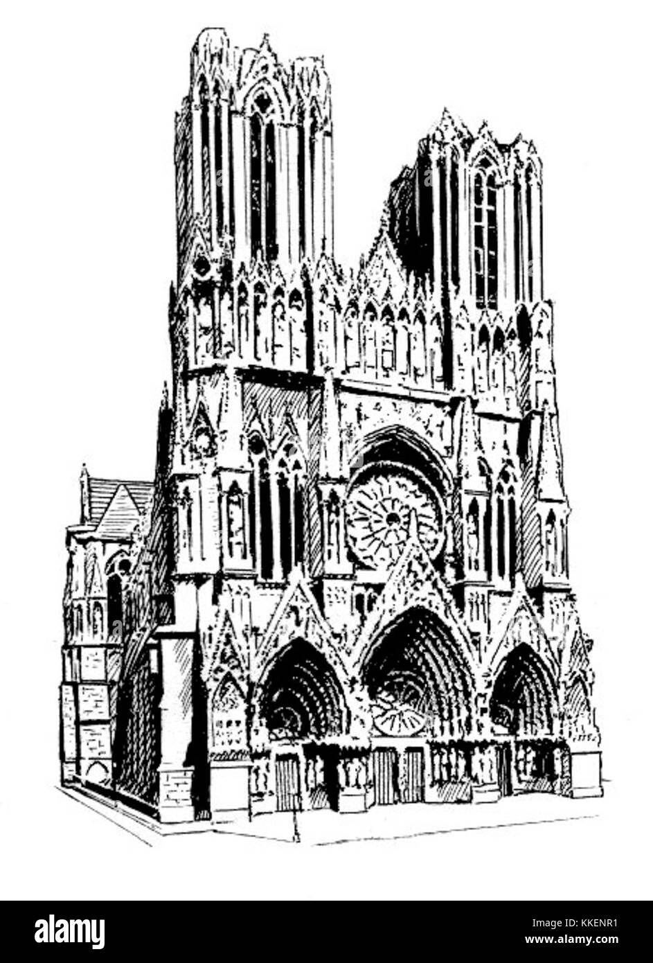 La cathédrale est un édifice religieux monumental, généralement la principale église d'une ville ou d'une région, connue pour sa grandeur, sa beauté architecturale et son importance culturelle en tant que lieu de culte et de rassemblement communautaire. Banque D'Images