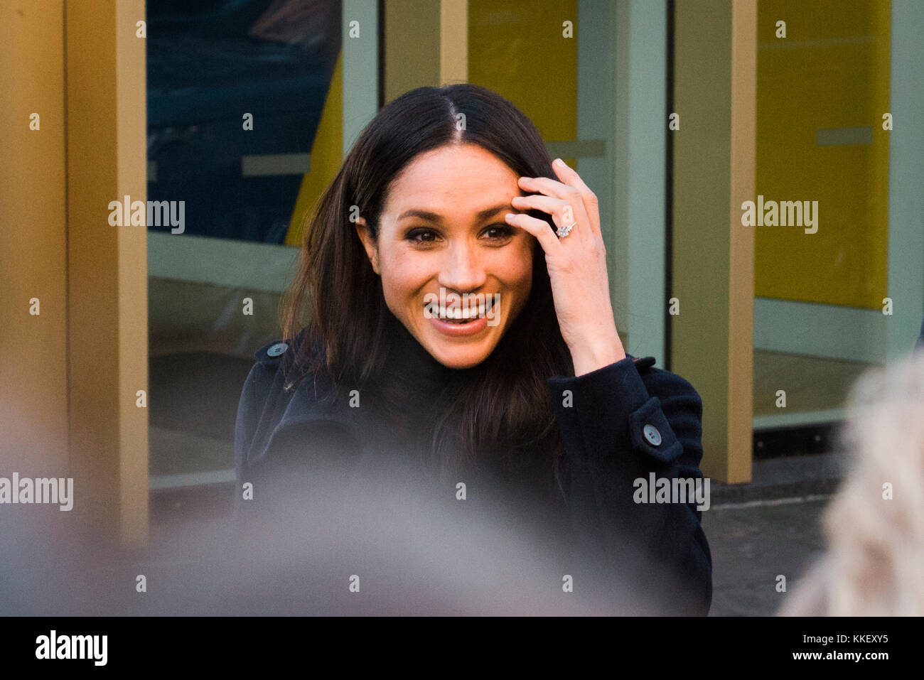 Le prince Harry et Meghan Markle, ont fait leur premier engagement conjoint officiel, à Nottingham. Banque D'Images