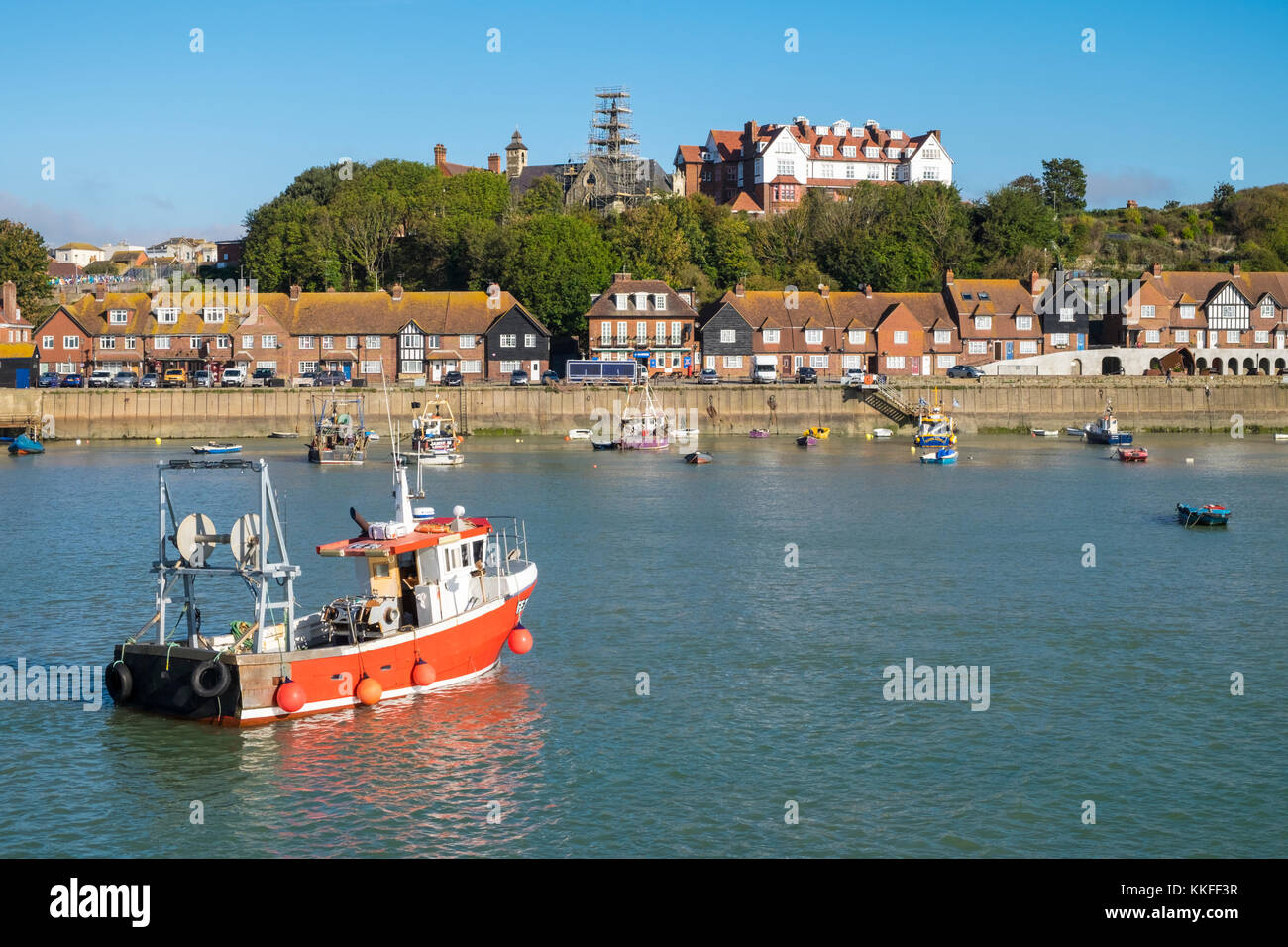Le port de Folkestone, Kent, UK Banque D'Images