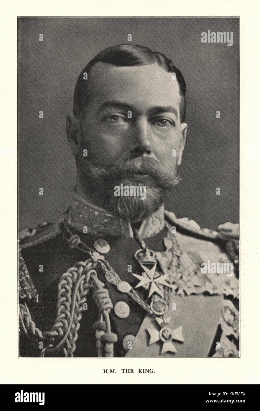 1914 fois l'histoire de la guerre Partie 1 Le roi George V Banque D'Images