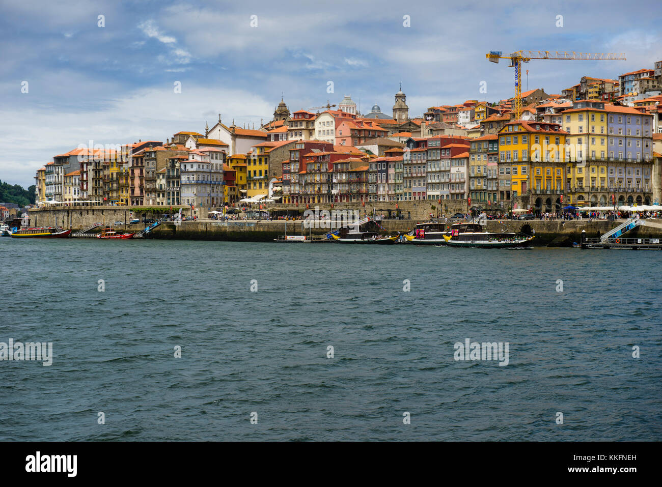 Vieille ville de Ribeira, à Porto, Portugal Banque D'Images