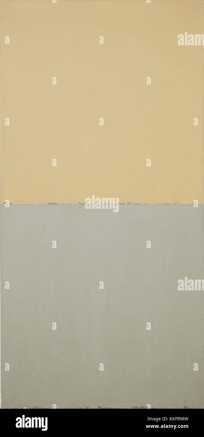 Brice Marden. (Américain, né en 1938). Avrutun. 1971. Huile et cire sur toile, deux panneaux, 6' x 36' (182,9 x 91,4 cm). Don de Werner et Elaine Dannheisser. © 2008 Brice Marden / Artists Rights Society (ARS), New York Banque D'Images