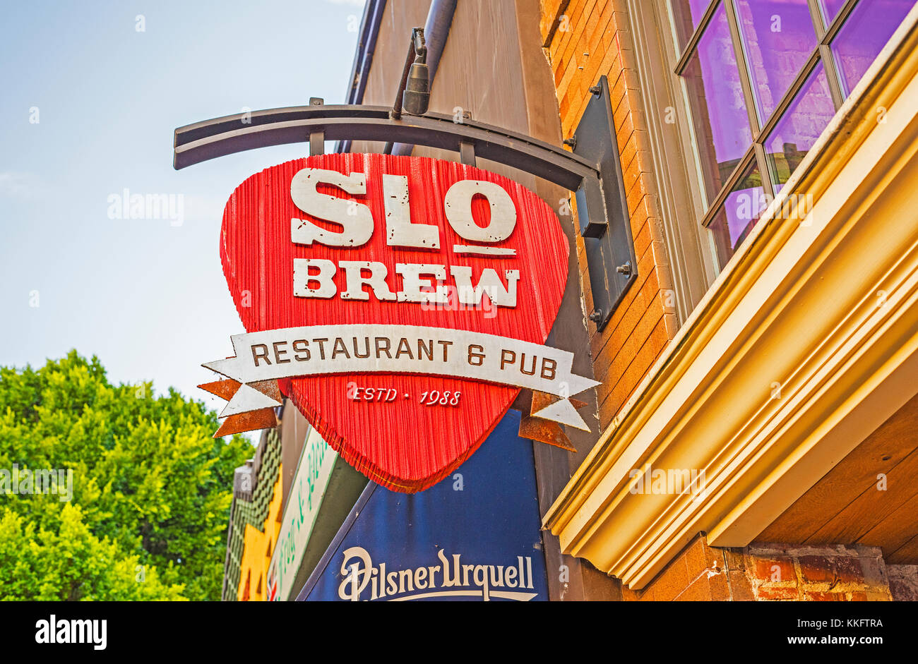 Slo brew pub et restaurant Banque D'Images