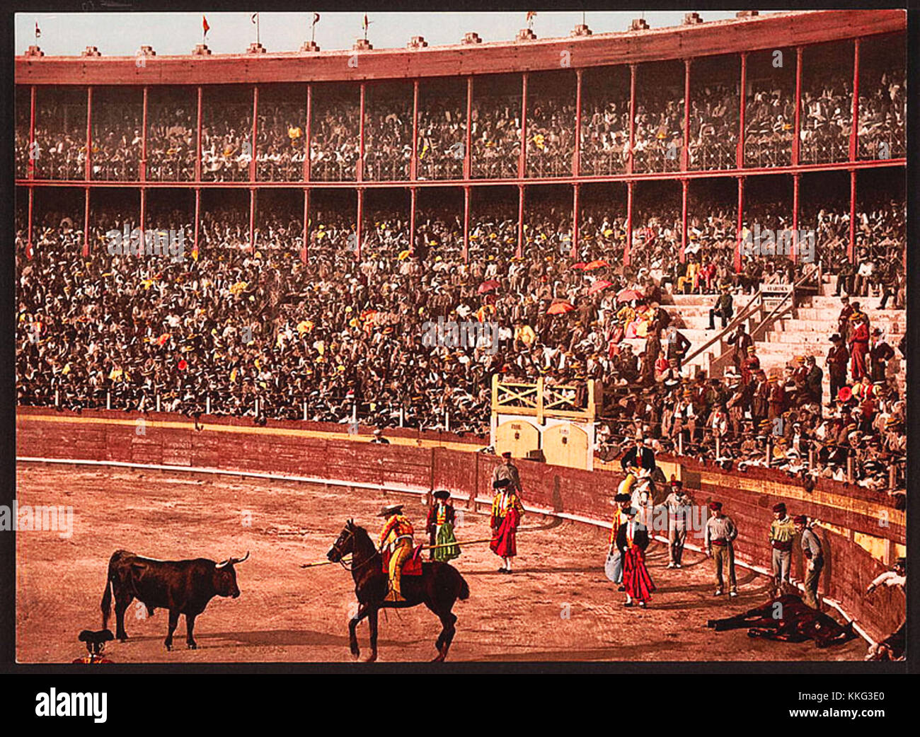 Une corrida vintage Banque D'Images