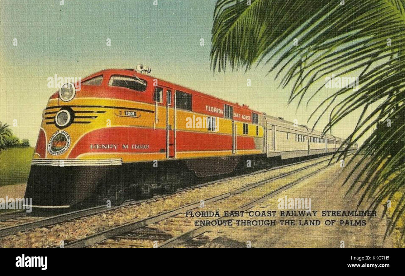 Henry M. Flagler a été une figure clé dans le développement du Florida East Coast Railway, qui a joué un rôle central dans la croissance du tourisme et de l'économie de la Floride à la fin du XIXe et au début du XXe siècle. Banque D'Images