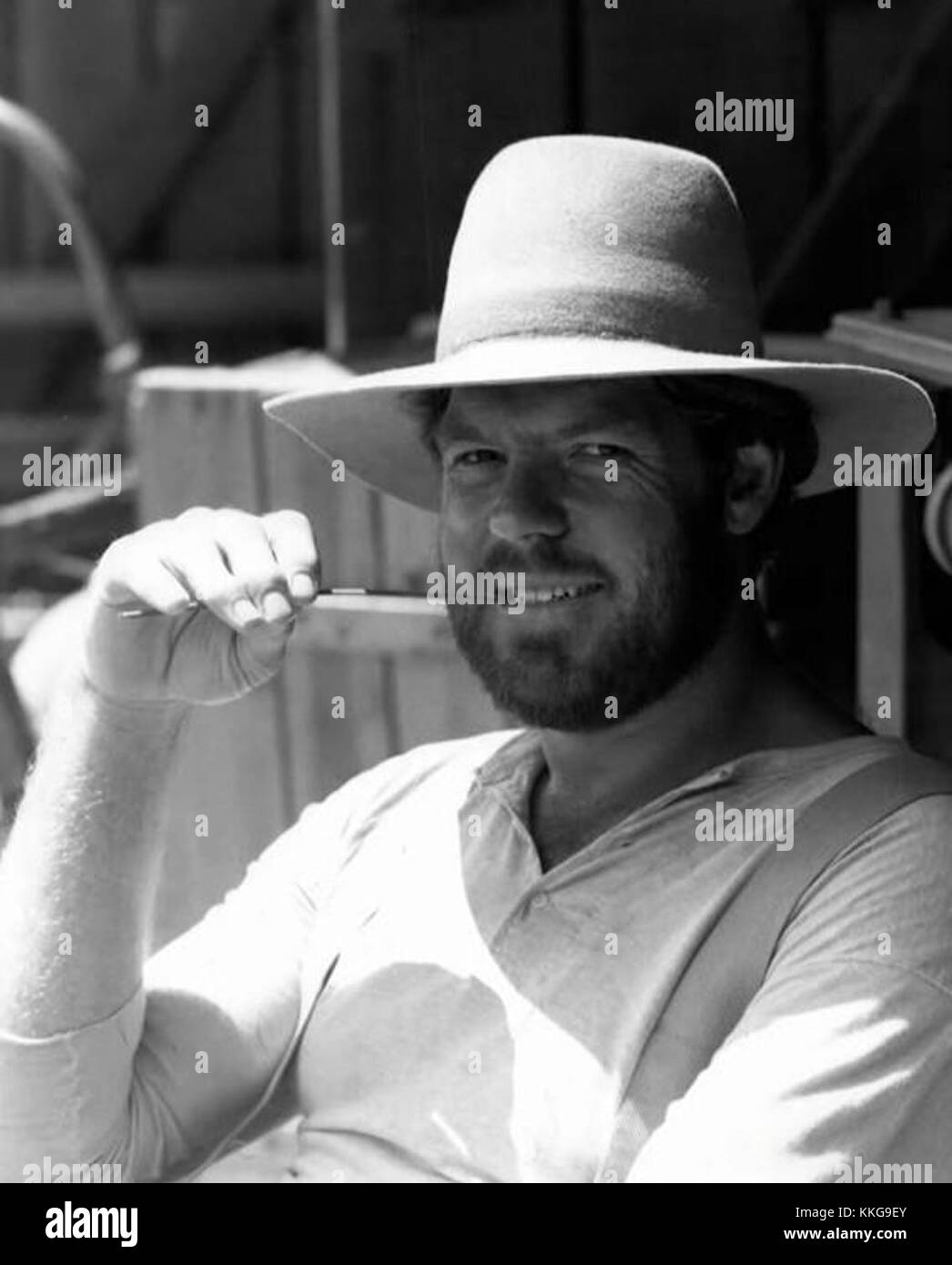 Merlin Olsen a interprété Jonathan Garvey dans la série télévisée de 1977 *Little House on the Prairie*, un personnage qui est devenu une partie importante du récit de la série. Banque D'Images