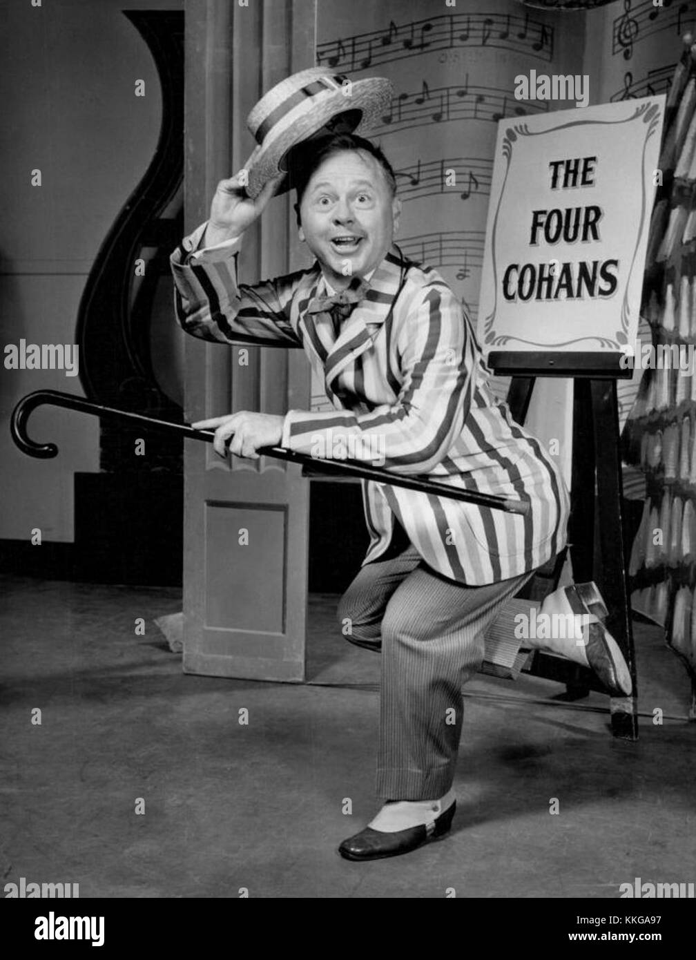 Mickey Rooney dans l'image promotionnelle de 1957 pour son rôle dans l'émission de télévision 'Mr. Broadway'. Banque D'Images