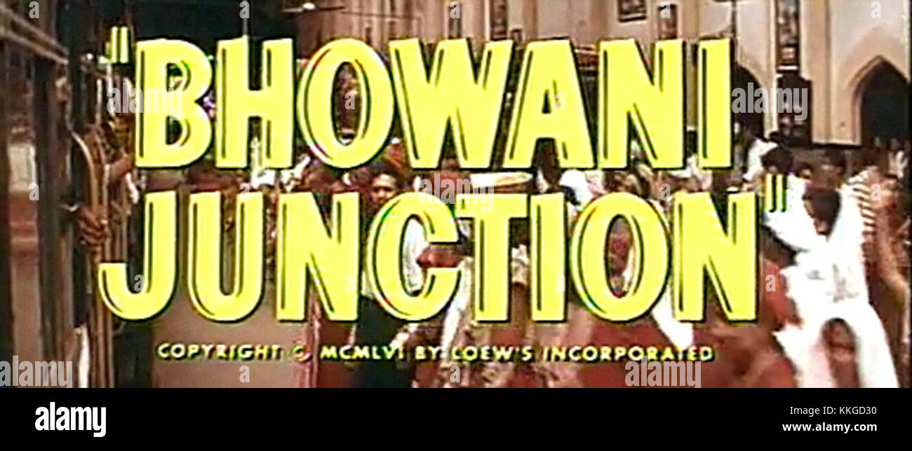 Bhowani Junction est un roman de John Rowntree sorti en 1954, qui se déroule dans l'Inde post-coloniale et est centré sur le paysage social et politique complexe de l'époque. Banque D'Images