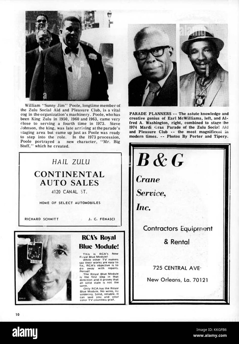 Le Zulu SAPC mardi gras 1974 Special 1 fait référence à un événement unique et culturellement significatif dans l'histoire des célébrations de mardi gras à la Nouvelle-Orléans, avec le Zulu social Aid and Pleasure Club jouant un rôle central dans les festivités. Banque D'Images