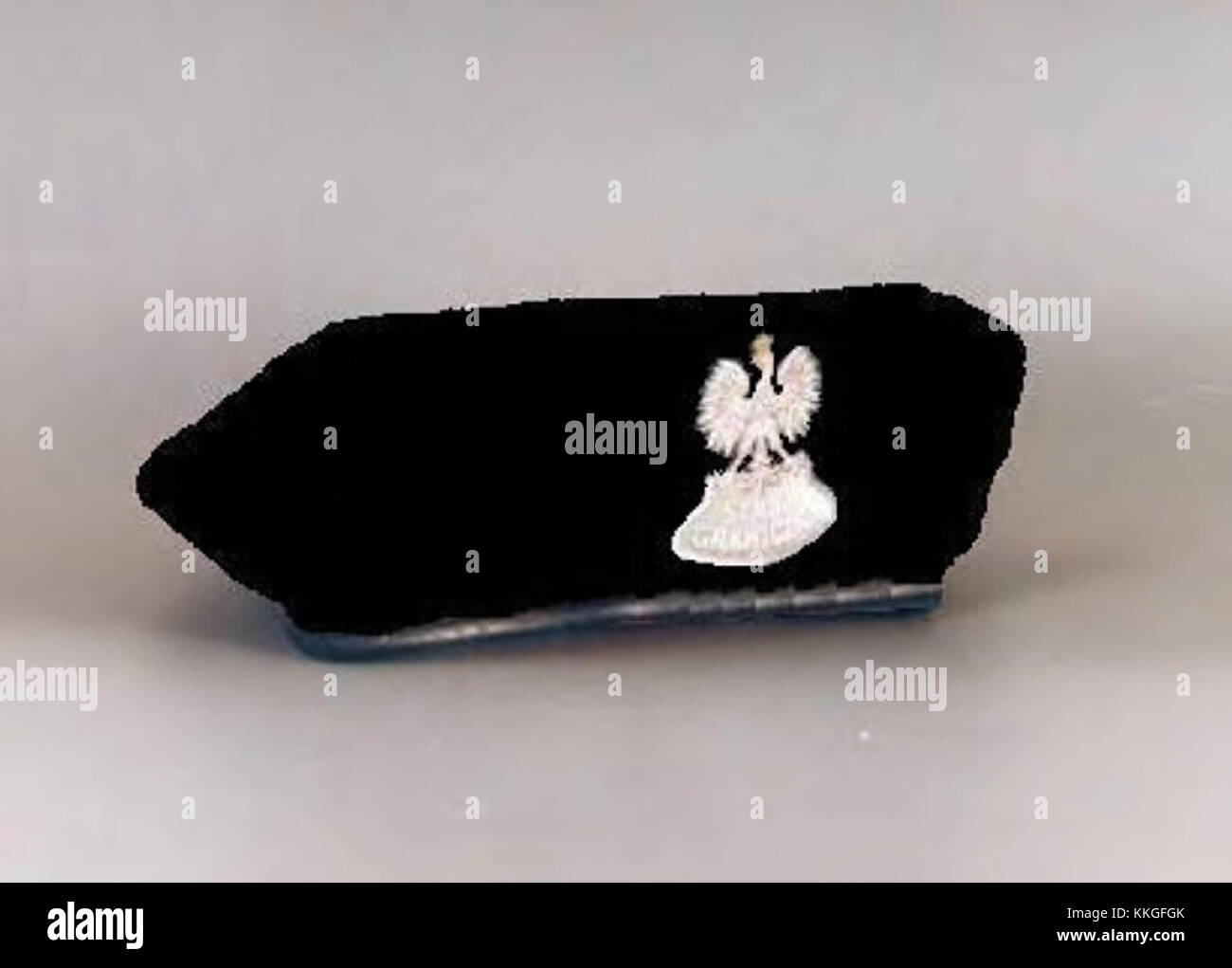 Le béret SG noir est un type de couvre-chef militaire, généralement associé à des unités militaires spécifiques, connu pour sa forme et son tissu distinctifs. Banque D'Images