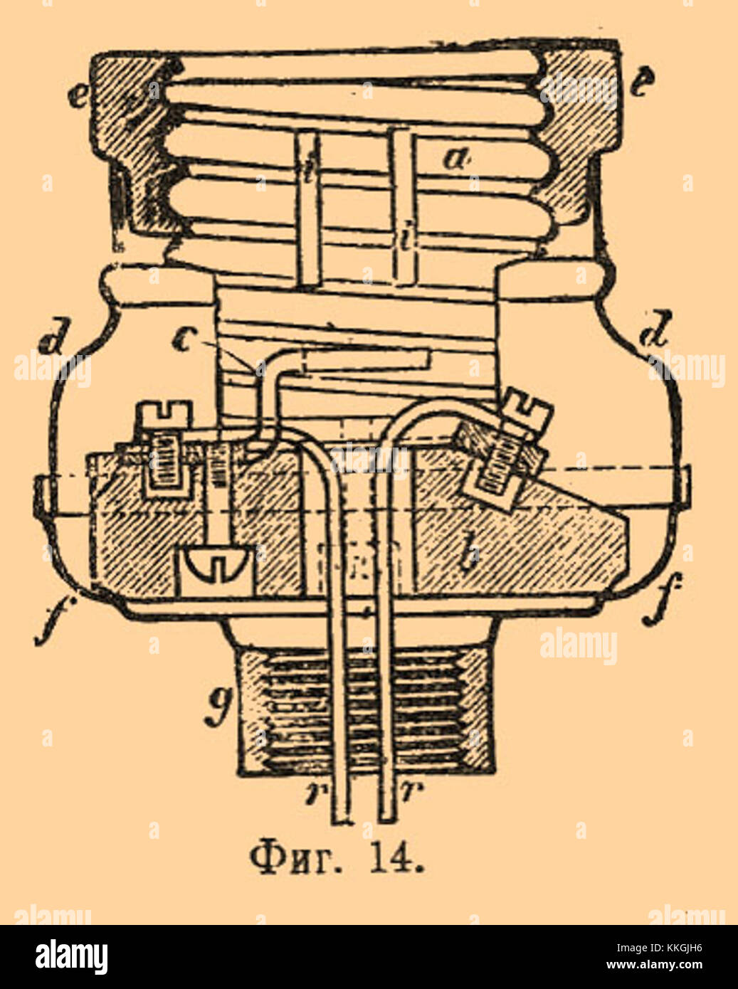 L'image présente une entrée du dictionnaire encyclopédique Brockhaus-Efron, décrivant l'éclairage électrique. Il met en évidence le contexte historique et les avancées technologiques dans les systèmes d'éclairage. Banque D'Images