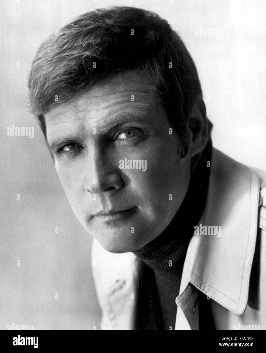 Lee Majors, un acteur américain, est surtout connu pour son rôle de l'homme de six millions de dollars dans les années 1970, une émission de télévision révolutionnaire qui mêle science-fiction et action. Banque D'Images
